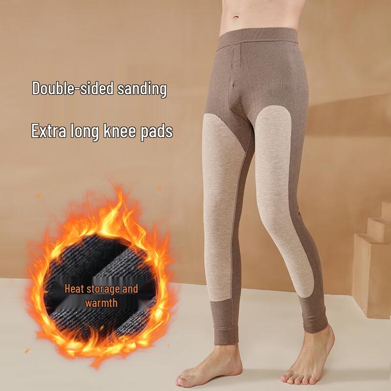 OEING Men's Wool Thermal Knee Protector Pants