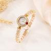 Full Diamond Bracelet Ladies Watch Fashion Fritillary Dial Temperament Fish Tail Zircon Quartz Bracelet Watch
