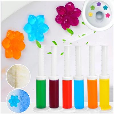 1/6Pcs Toilet Cleaner Gel Syringe Aromatic Drain Toilet Cleaning Detergent Air Freshener Remove Odors Home Bathroom Tools