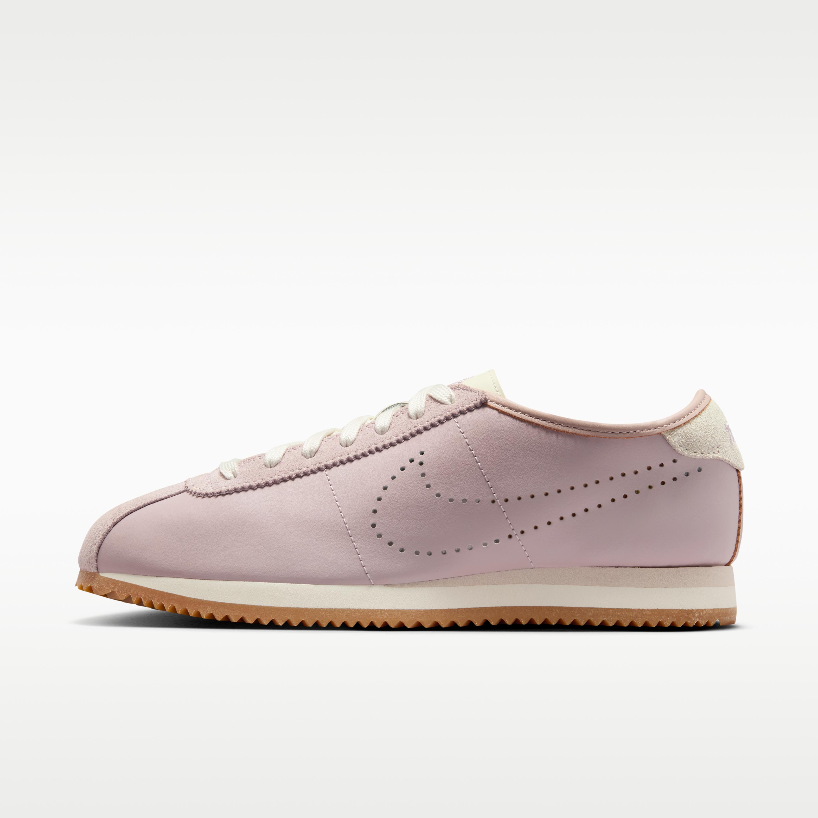 

Nike Cortez Leather Particle Rose Perforated Swoosh (Women s) 37.5
