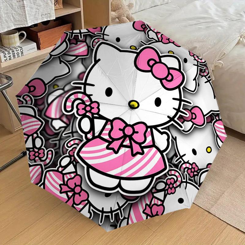 

1pc Hello Kitty Automatic Folding Umbrella, Casual Outdoor Accessory, Birthday Festival Gift yy251126202