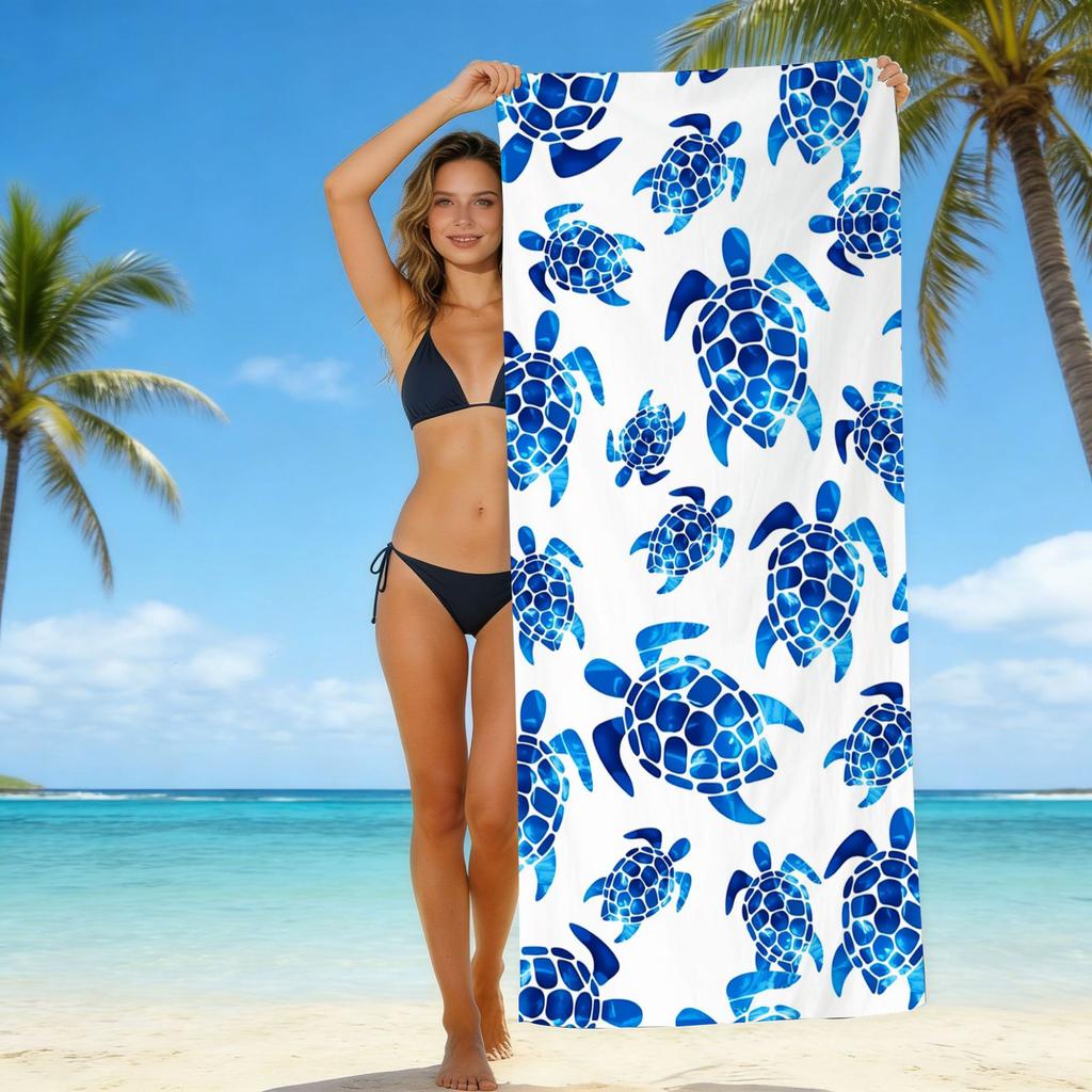 The New Microfiber Turtle Beach Towel Is Popular, And The Water-Absorbing Quick-Drying Bath Towel Does Not Stick To Sand.