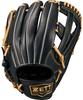 ZETT Soft Steer Baseball B Size BRGB35540F Glove, All-Around, Black/Pastel (1932), 6,