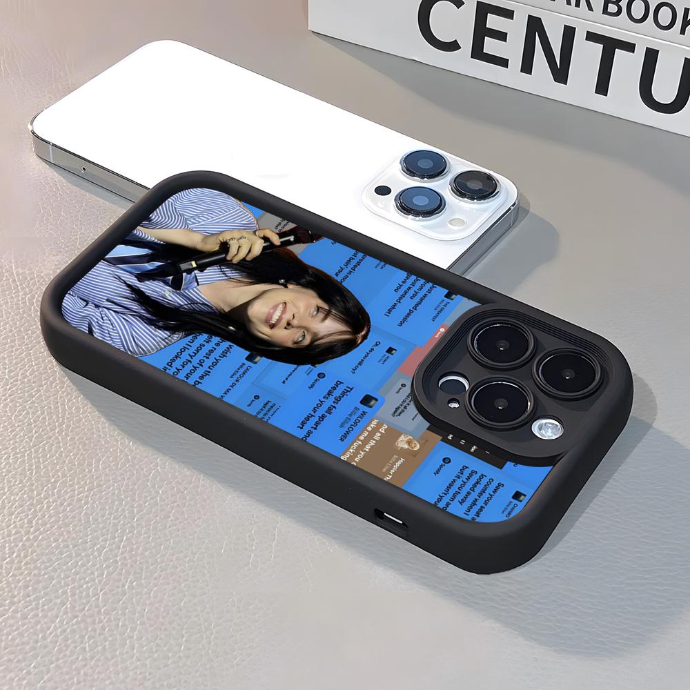 Billie Singer E-Eilish Phone Case For IPhone 17 Pro Max 16 15 14 Pro Max IPhone 13 Pro Max 11 Plus Silicone Cover