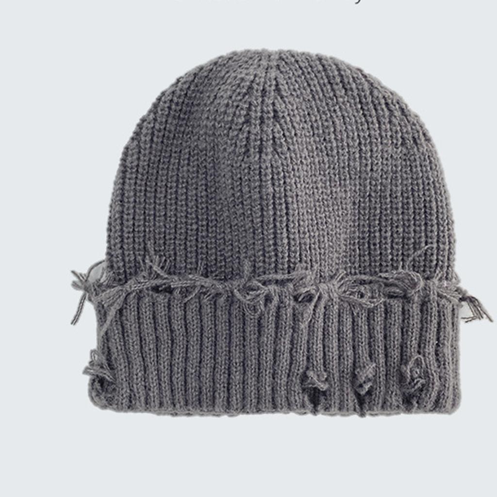 Knitted Hat, Children's Woolen Hat, Perforated Hat, Versatile And Eye-catching, Small Face