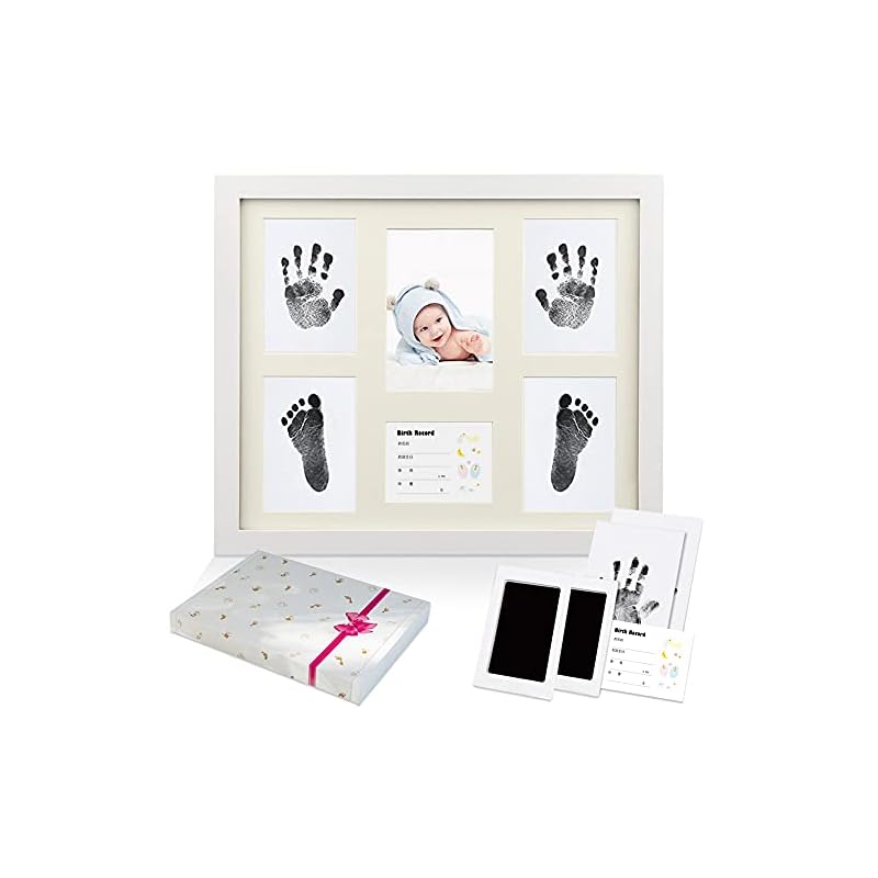 [Midwife supervised] Petit Soreil Baby Photo Frame - Handprint & Footprint Photo Frame, Baby Shower Gift, Naming Certificate, Baby Gift, Includes