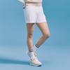 CHALLENGER Women'S Cut-Out Hidden Elastic Waist Half Pants White