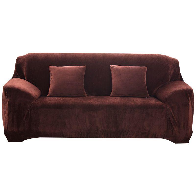 Elegant Elasticity Sofa Cover Soft Flannel Couch Cover For Stylish Home Dcor