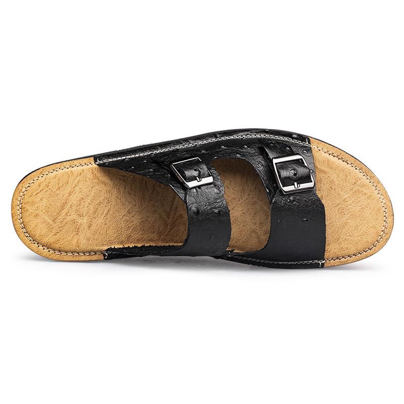 Genuine Leather Slippers Men's Sandals Beach Flip Flop Summer Men's Shoes