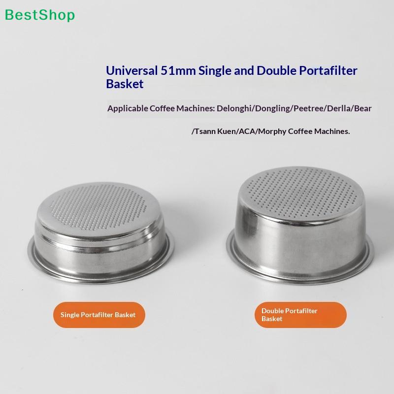 1Pcs 51/54mm 1-Cup 2-Cup Filter Replacement Filter Basket For Coffee Bottomless Portafilter Barista Espresso Accessories
