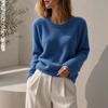 Womens Loose Fit Knit Sweater Long Sleeve Soft Pullover Fall Winter Casual Wear