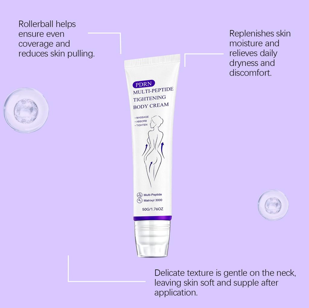 Moisturizing Massage Roller Cream for Radiant Skin, Lightweight & Quick-Absorbing with Roller Ball Design for Smooth Body Skin less