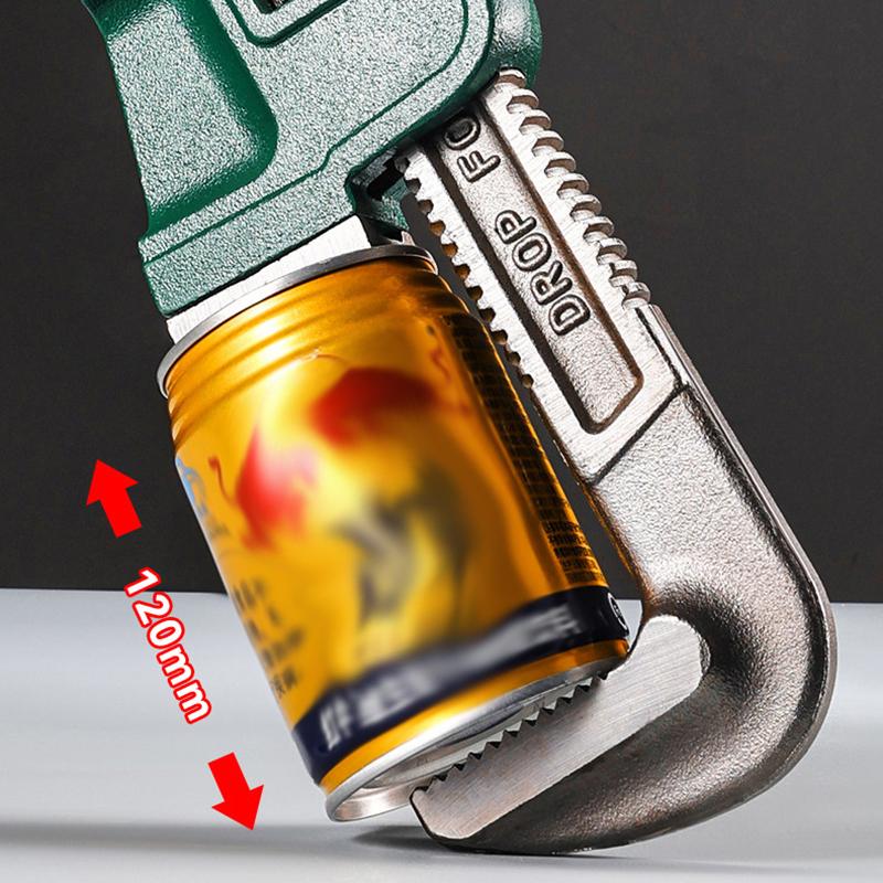 Heavy Duty Carbon Steel Straight Pipe Wrench 10", 12", 14", 18" Pipe Plier Universal Industrial Adjustable Plumbing Hand Wrench