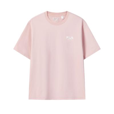 Fila Original Classic Embroidered Logo Simple Fashion Retro Casual Sports Comfortable Knitted Short Sleeve T-Shirt Unisex T-Shirt F51U619103FPK