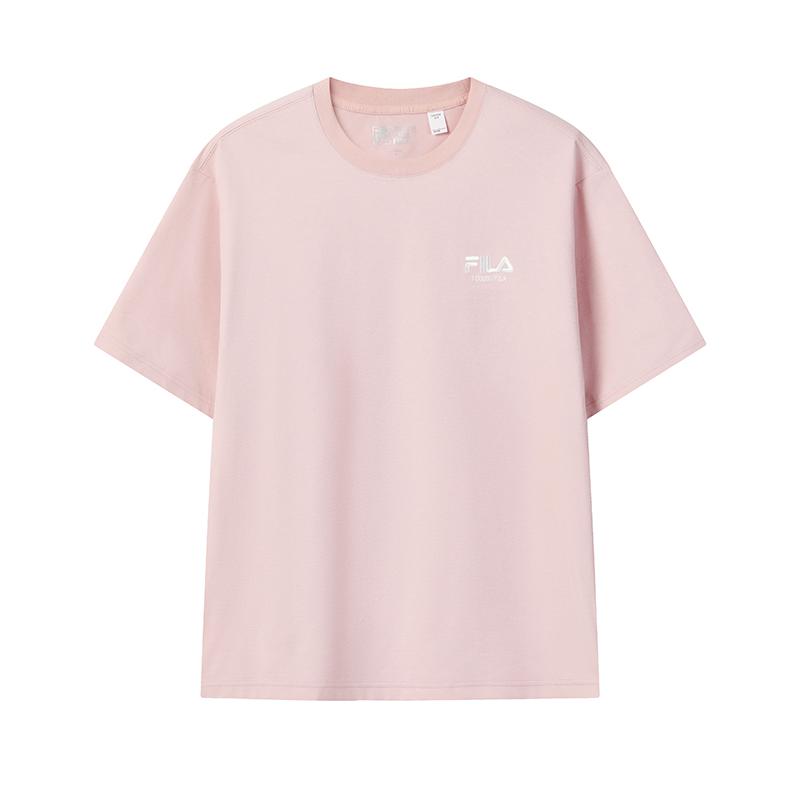 

FILA Original Classic Embroidered Logo Simple Fashion Retro Casual Sports Comfortable Knitted Short Sleeve T-Shirt Unisex T-Shirt F51U619103FPK XS