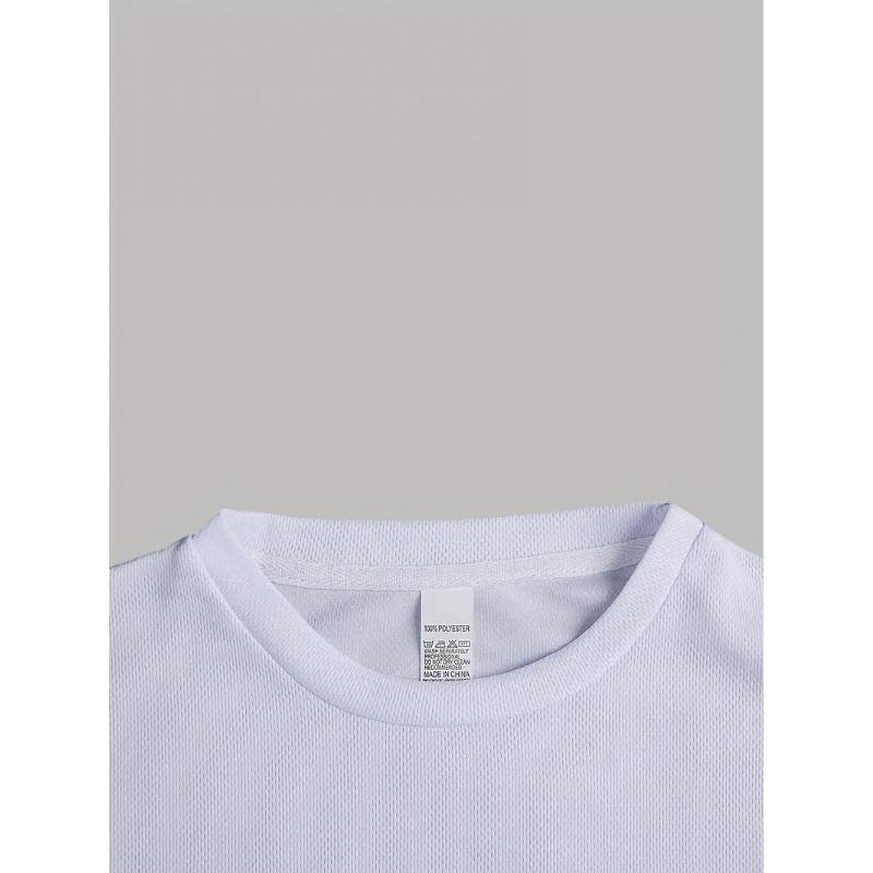 European sizes Trendy Men'S Summer Short-Sleeve T-Shirt with a Round Neck, Breathable Pullover, Stylish And Fun Chef'S Top