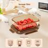Microwave-Safe Glass Food Storage Container with Lid