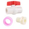 1/2" 3/4" Garden Irrigation Tools Female Thread Ball Valve with Male Thread PVC Connector and Waterstop Tape Water Tank Fittings