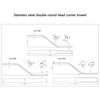 Stainless Steel Double Ended Grout Tool For Precise Tile Gaps Filling Joint Cleaning And Sealing In Homes Renovation