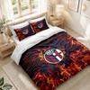 Bedding Set 1 Duvet Cover 2 Pillowcases Bologna FC Print Bedroom Home Decoration