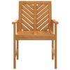 Garden Dining Chairs 2 Pcs Solid Acacia Wood
