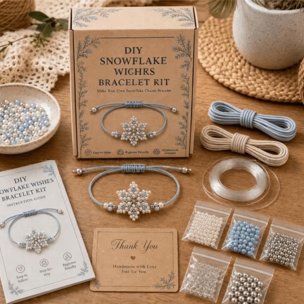 Handmade Hand Jewelry Craft Set Bead Christmas Bracelet Kit Creative DIY Bracelet Making Kit Girl