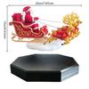 Innovative saisonale Heimdekoration Schwebender Weihnachtsmannschlitten, Fliegender Schlitten Magnetische Levitation Weihnachtsdekorationen, Festliches Schreibtisch-Klaus Tischplatten-Ornament