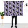 Diva - Boston Terrier Throw Blanket  Gift Quilt Luxury Throw Polar Furry Blankets