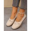 Multi-color Optional Soft Sole Hollow Out Breathable Flat Shoes Slip On Anti-slip Loafers
