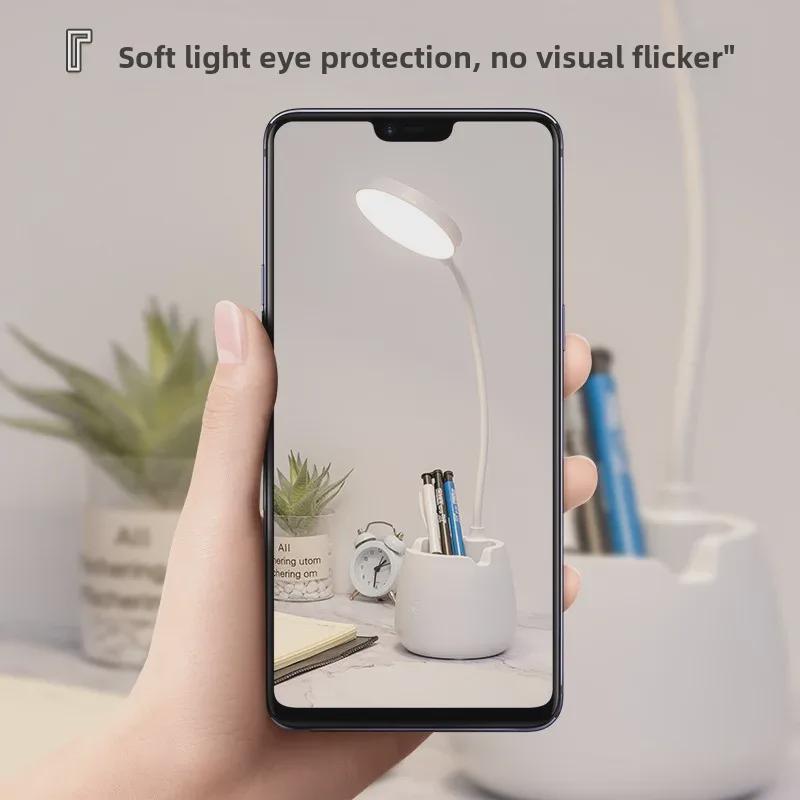 LED Rechargeable Desk Lamp - Eye Protection for Students and Children, Ideal for Bedrooms or Dorms