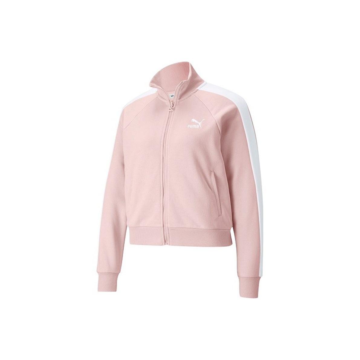 Puma Спортивная куртка Iconic T7 Embroidered Logo Color Block Женская куртка Розовый 531412-36 S