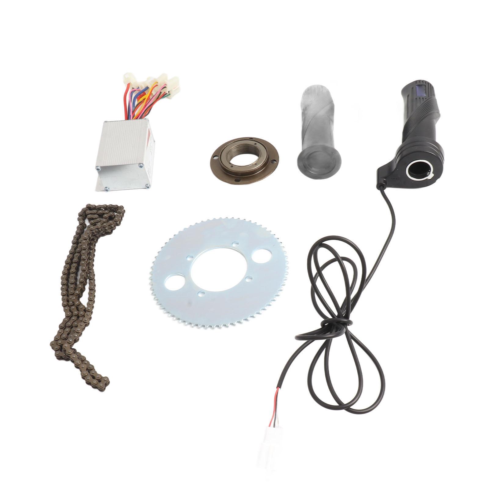 

Комплект контроллера электрического велосипедного мотора из алюминиевого сплава, высокоскоростной комплект коллекторного мотора для переоборудования 24 В 250 Вт