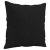 3 Piece Sofa Set with Cushions Black Microfiber Fabric