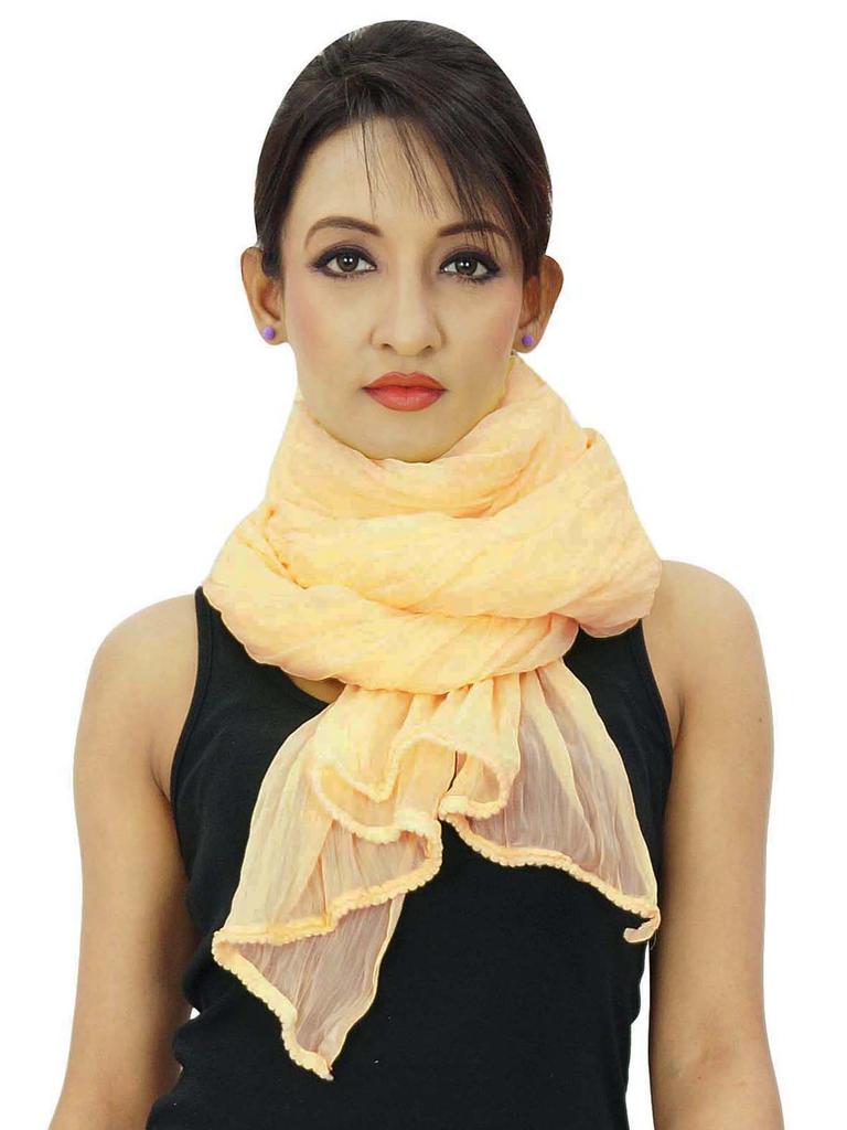 Neck Wrap Stole Indian Scarves Chiffon Blend Dupatta Woman Chunni