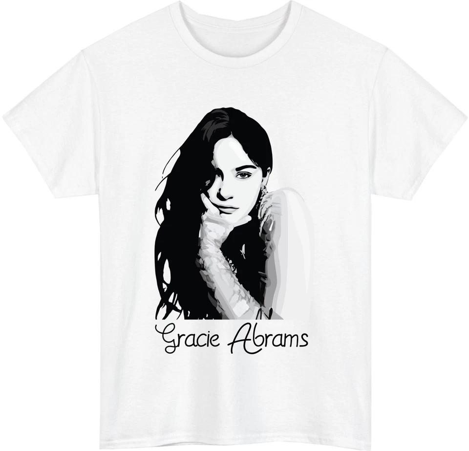 

Gracie Abrams Music Fan Unisex T-Shirt, Monochrome Fan Music Fashion Tee Top XL