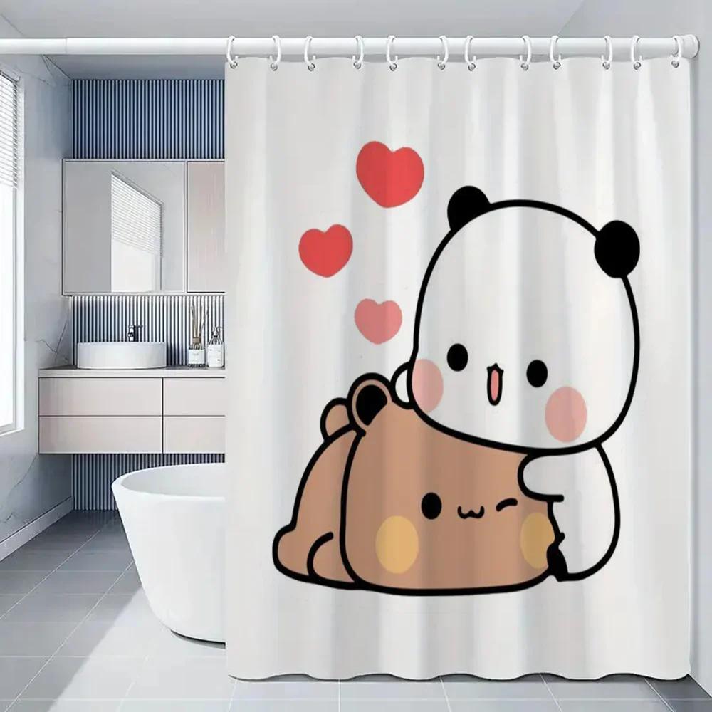 1pc BUBU DUDU Bathroom Curtains Bath Curtain Folding Partition Shower Accessories Bedrooms Luxury European Polyester Fabric