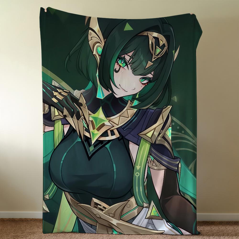 Genshin Impact Nefer Decke Überwurf Super Gemütlich Plüsch Wohnzimmer Sofa Couch Kindliche Geburtstagsgeschenke