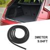 3 Meter Weatherstrip Small D-shape Car Door Rubber Weather Seal Hollow Strip