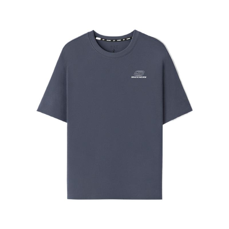 Skechers Solid Color Antibacterial T-Shirt Unisex tops L226U080-026R
