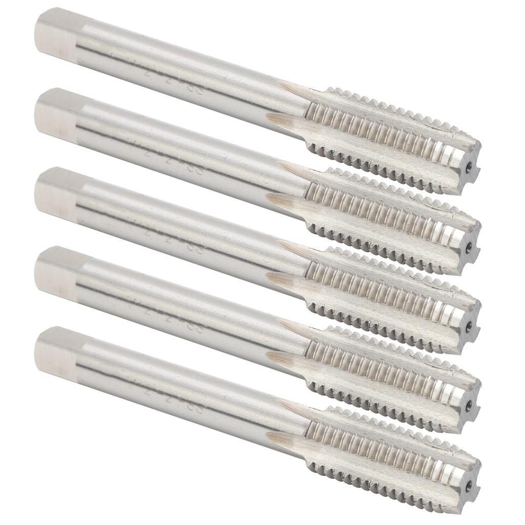 5pcs Professional High Speed Steel Screw Tap Straight Flute Thread Taps Set Accessory M12