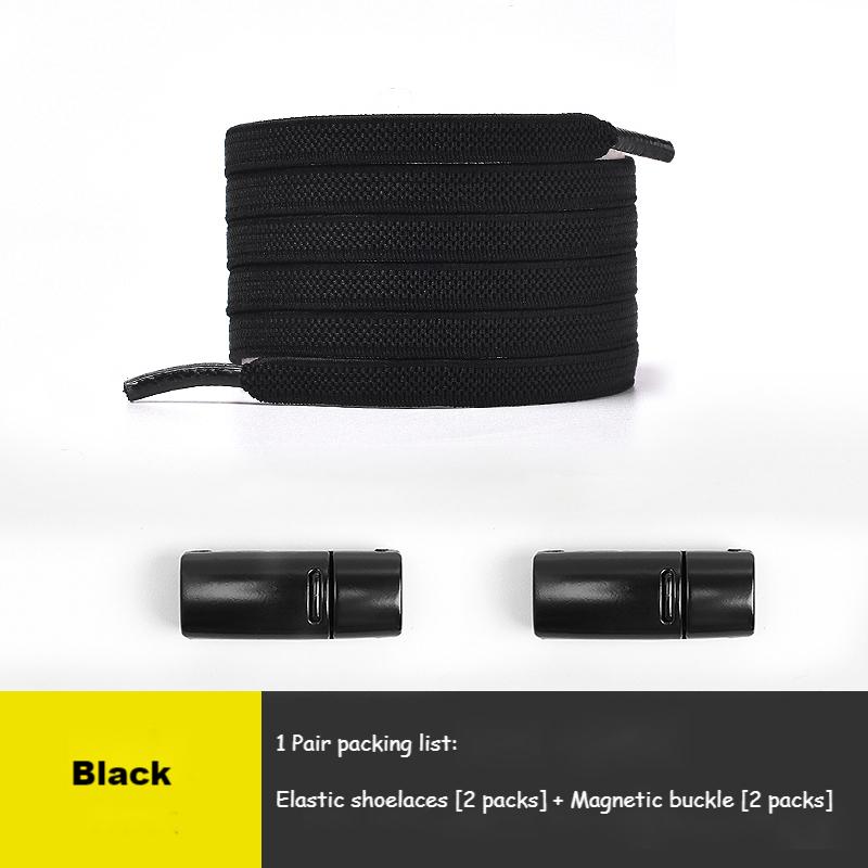 No Tie Shoe Laces Elastic Sneakers Shoelaces Multicolor Magnetic Lock Shoelace Kids Adult Quick Laces One Size Fits All Shoes