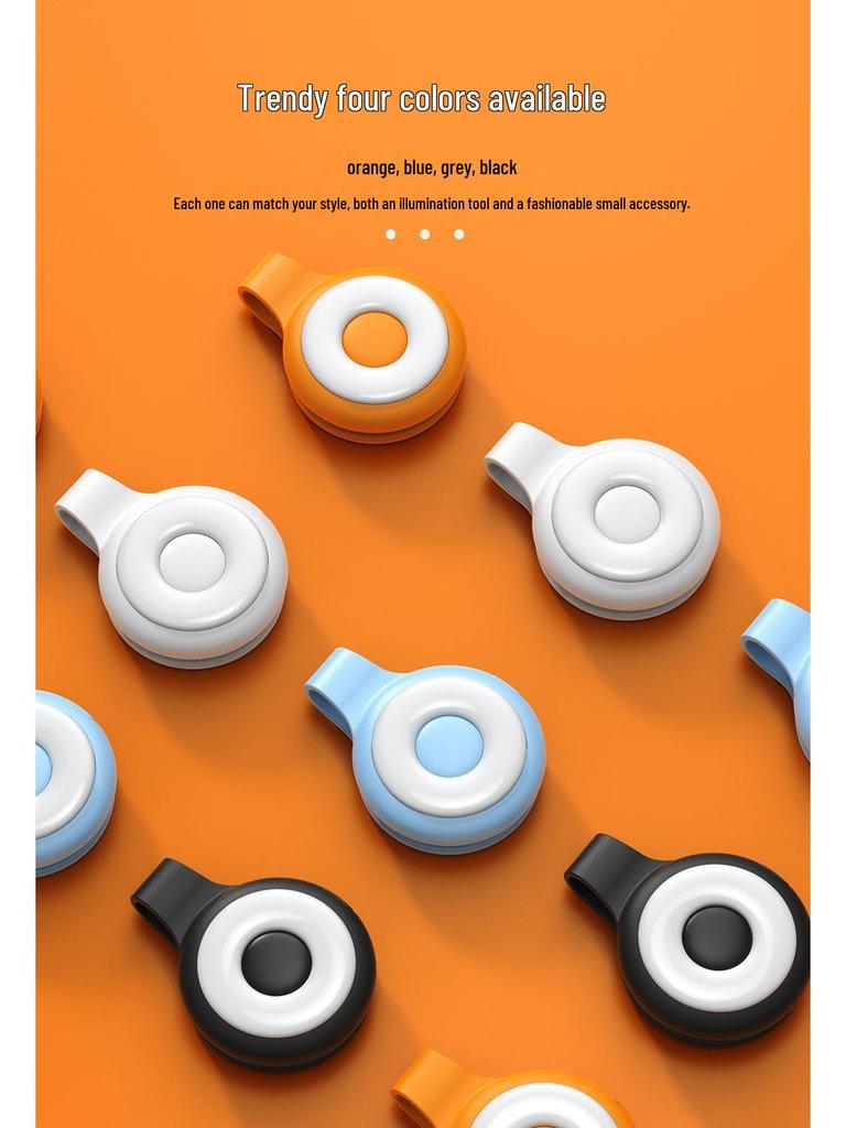 Adjustable Three-Color Magnetic Selfie Light for Phones and Live Streaming