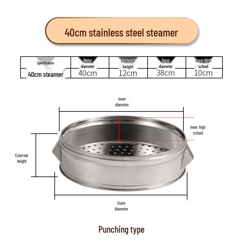 Minai Heavy-Duty Stainless Steel Steamer Components