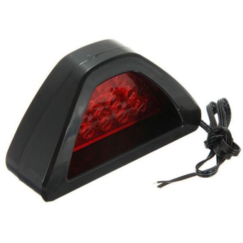 Universal F1 Style 12LED Red Car Third Rear Tail Brake Stop Safety Light Lamp