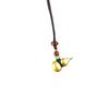Brass gold gourd pendant men's and women's trend pendant cinnabar gourd handmade pure copper gourd pendant goods