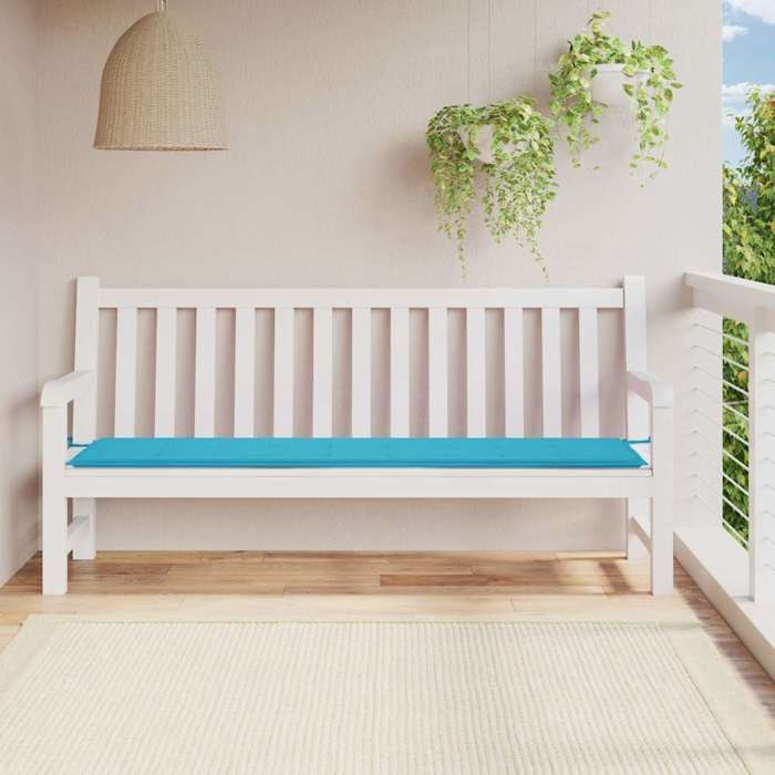 VidaXL Garden Bench Cushion, Non-Slip Chair Pad, Terrace Patio Living Room Decoration, Turquoise 361207