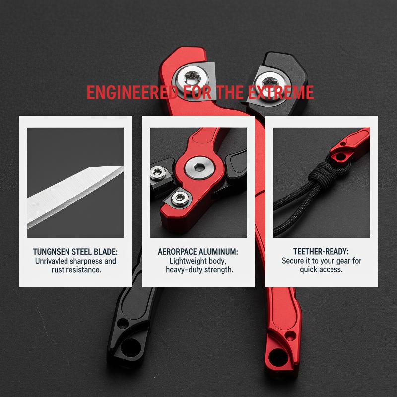 1 Pcs Multipurpose Aluminum Fishing Line Cutter Line Nippers Design Secure Sliding Lock For Anglers
