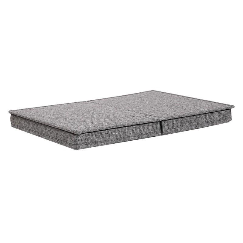 Large Cotton-Linen Foldable Storage Box with Lid for Desktop or Wardrobe Organization