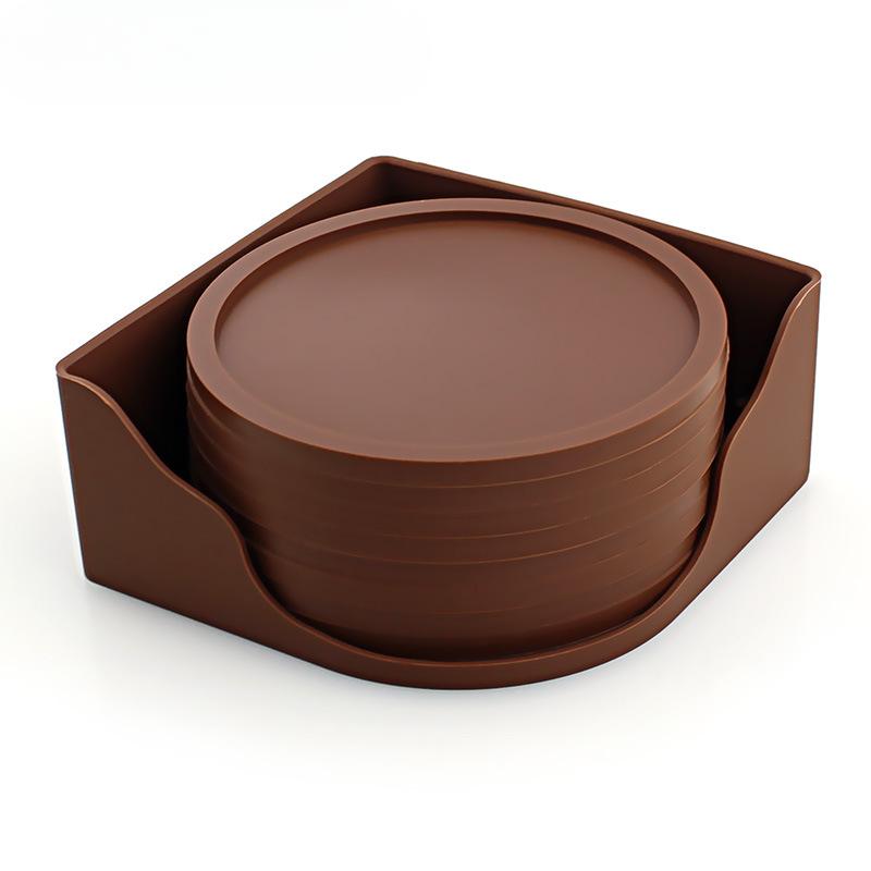 Set de subțire rotunde din silicon de 10 cm. Cutie de depozitare din silicon