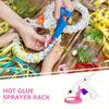 Hot Glue Gun Holder Plastic Hot Melt Glue Gun Base Stand Organizer Floral Crafts Tools Storage Rack Accessories DIY Repair Tools